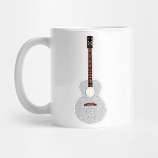 Taylor Swift The Eras Tour Fearless Era Silver 13 Guitar Mug